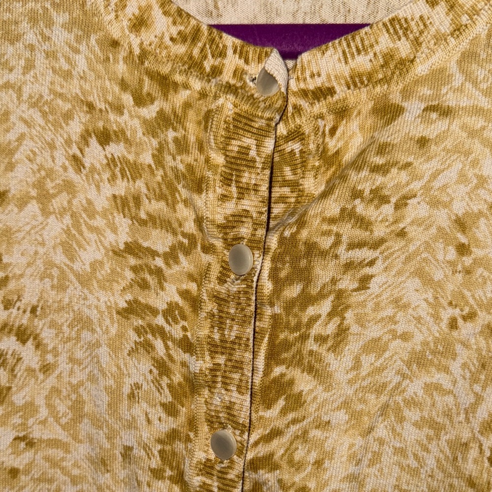 Talbots Patterned Button-Up Cardigan - image 5